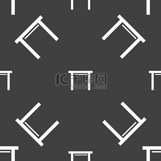 凳子座位图标标志.