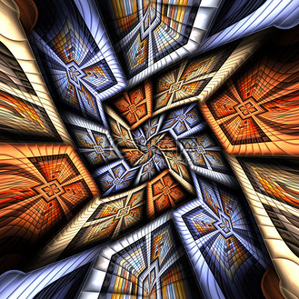 粉扑像素彩色图案背景瓷砖的 3d 渲染