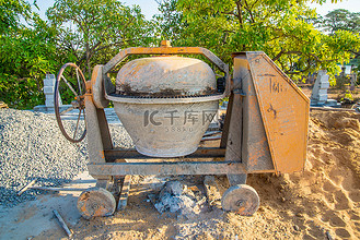 卡通搅拌水泥图片素材_搅拌水泥