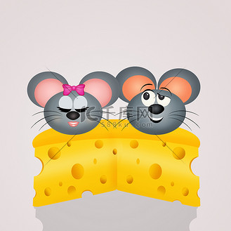 鼠年老鼠情侣头像个人vip和企业vip免费下载免抠元素可爱老鼠情侣情人