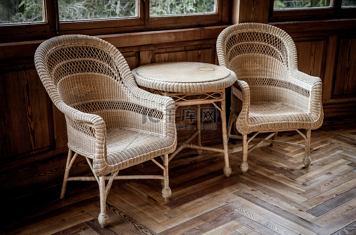 旧藤椅高清摄影大图千库网