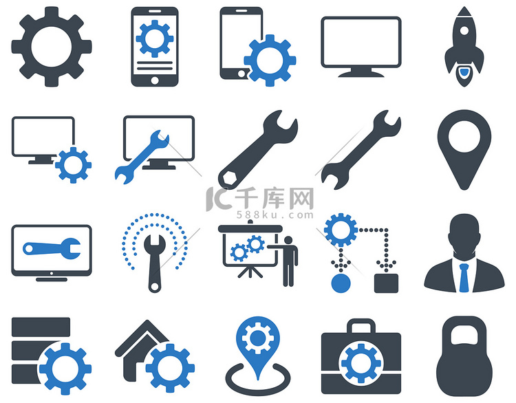 设置和工具图标高清摄影大图-千库网