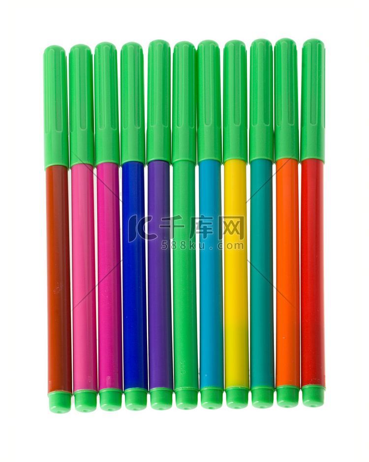 软尖笔套装高清摄影大图-千库网