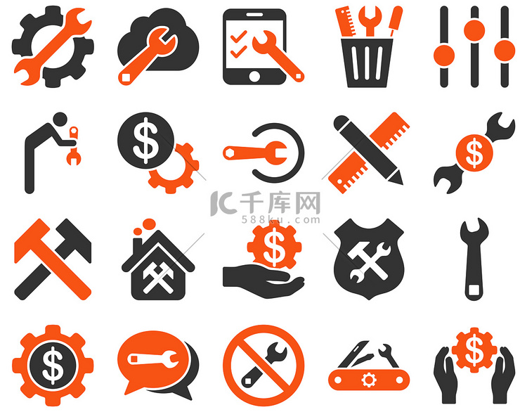 设置和工具图标高清摄影大图-千库网