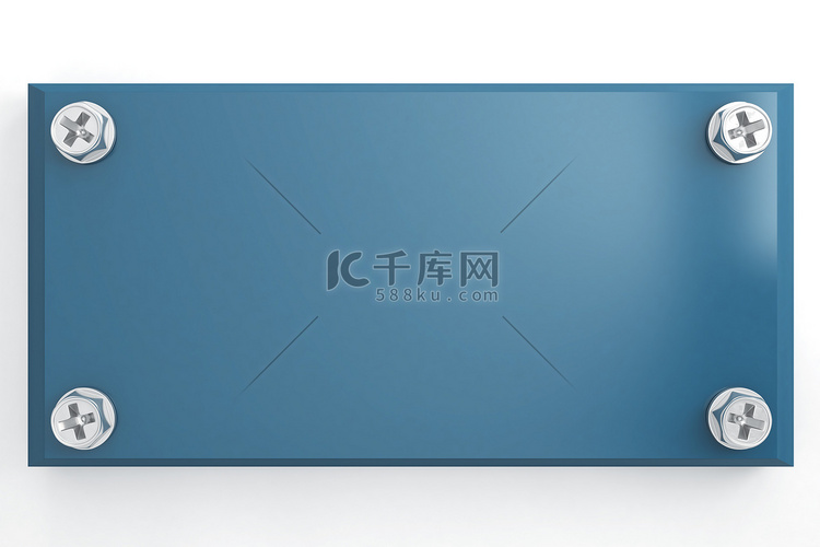 蓝色金属片高清摄影大图-千库网