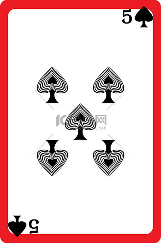 黑桃符号图片素材_黑桃五