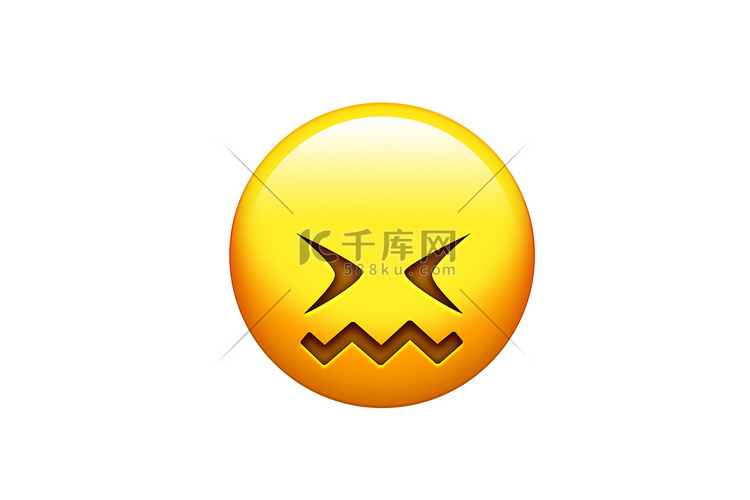 表情符号黄色 doh、沮丧的脸和闭上眼睛图标高清摄影大图-千库网