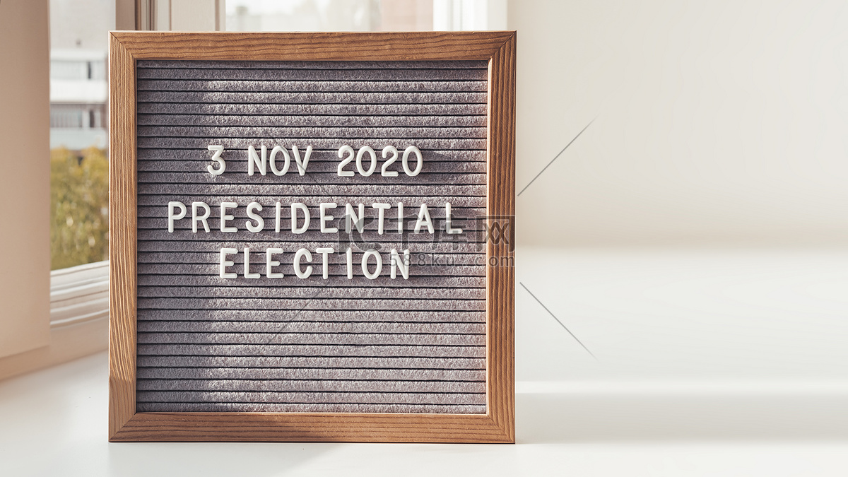 2020 年11 月3 日美国总统选举公告。高清摄影大图-千库网