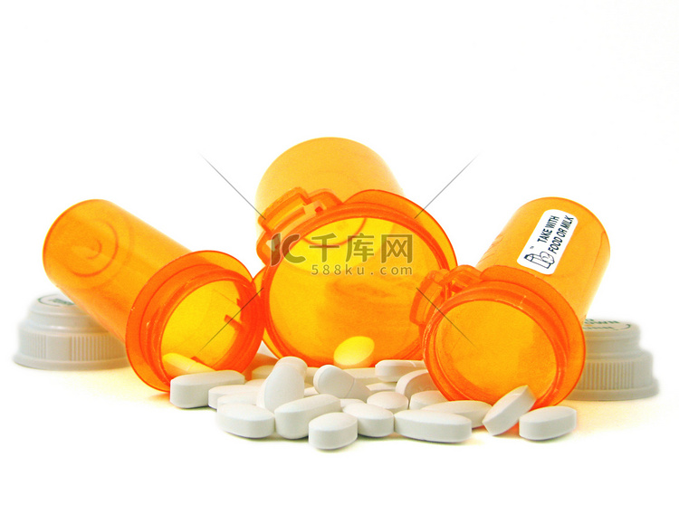 药品和瓶子高清摄影大图-千库网