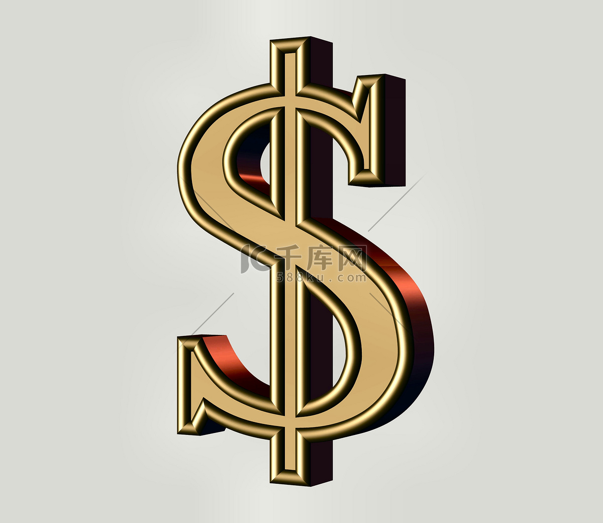 白银美元高清摄影大图-千库网