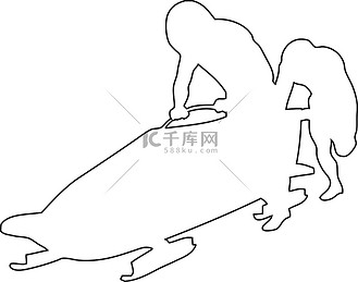 冬季比赛有舵雪橇