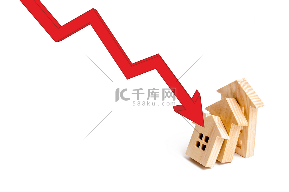 红色箭头在家里相互触发，这是秋天的连锁反应。高清摄影大图-千库网