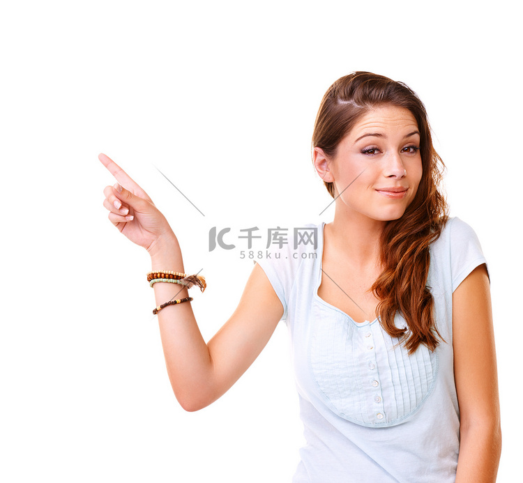 女性创新、创造力和灵感营销模型的想法、洞察力和解决方案肖像。高清摄影大图-千库网