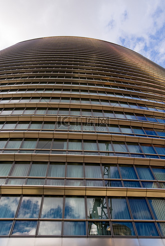 现代建筑的俯视图