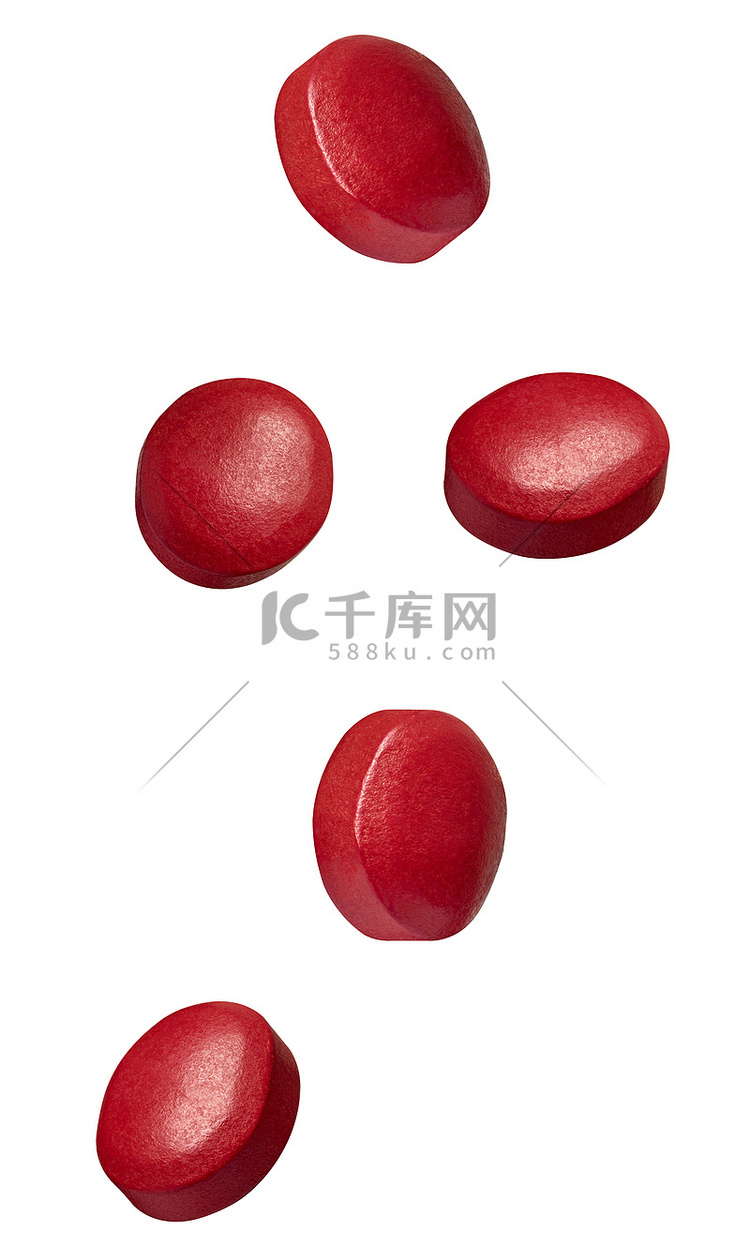 白色红色药丸医疗药物高清摄影大图-千库网