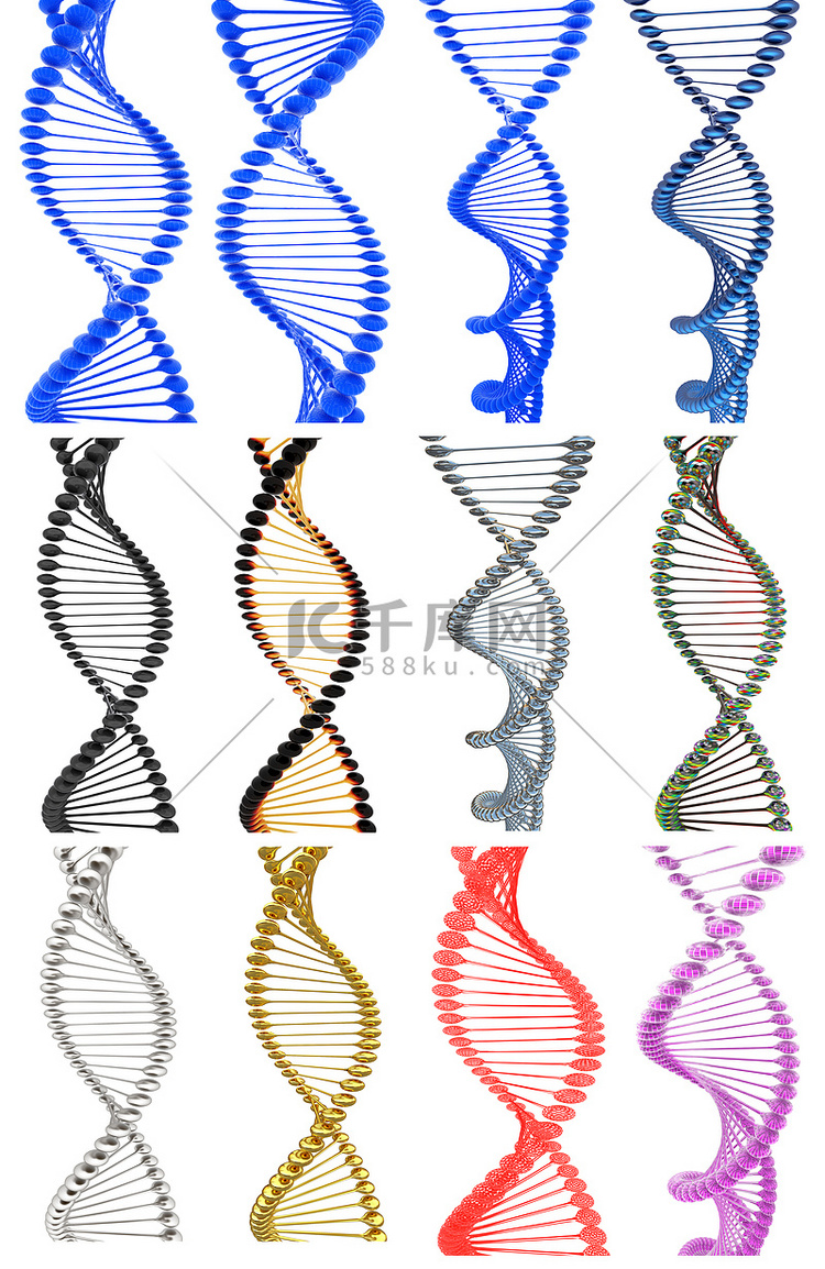 DNA 结构模型集高清摄影大图-千库网