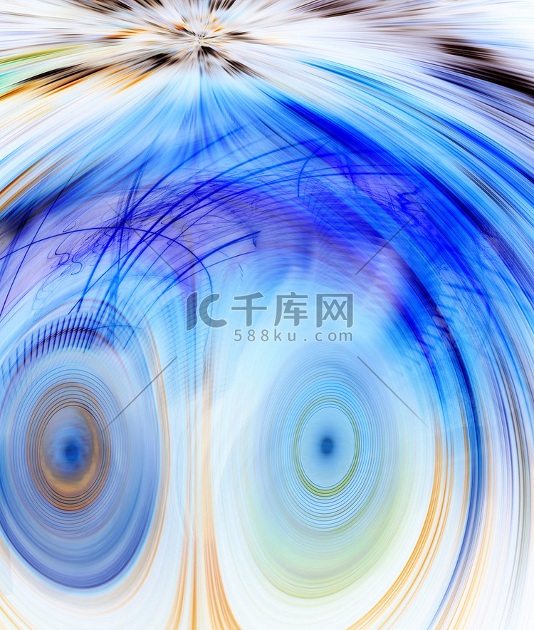焦躁不安的大脑和紧张的眼睛高清摄影大图-千库网