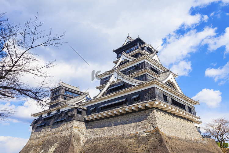 日本熊本城高清摄影大图千库网