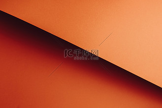 彩色橙色平底背景，具有清晰的层和带复制空间的阴影