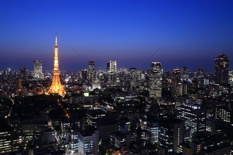 东京都市风景，日本高清摄影大图-千库网
