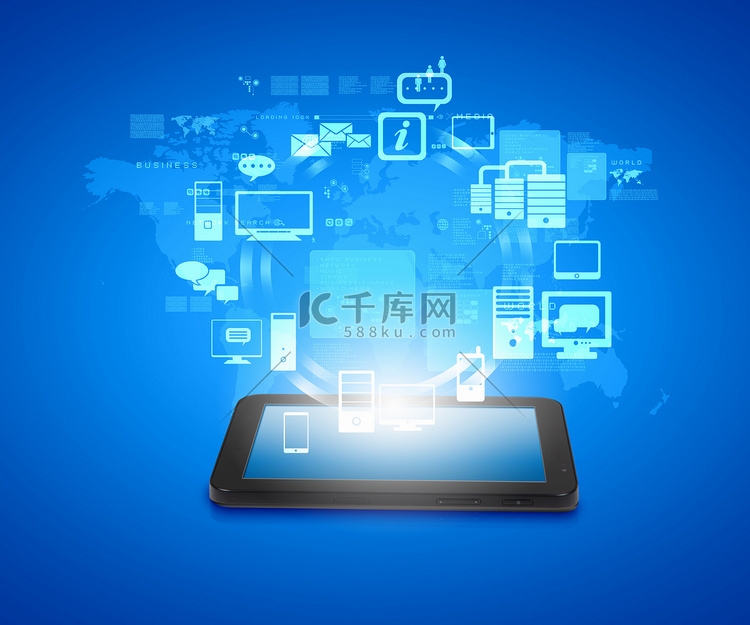 社交网络通讯高清摄影大图-千库网