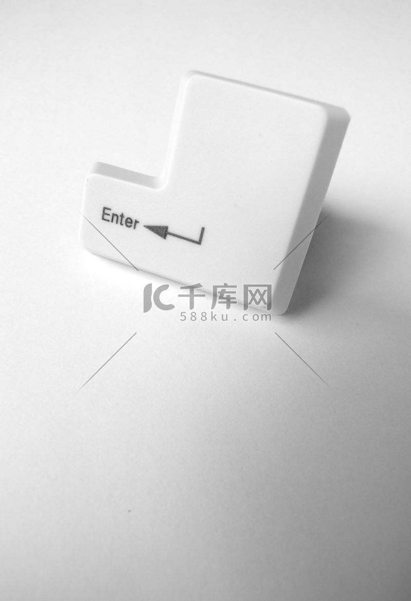 电脑回车键高清摄影大图-千库网