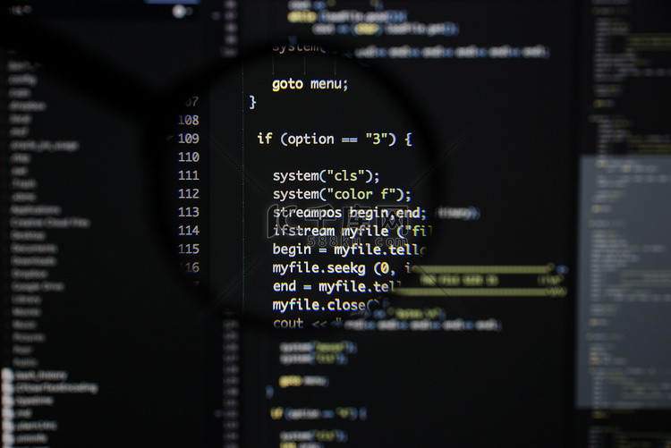 真正的 c / c++ 代码开发屏幕。高清摄影大图-千库网