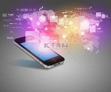 现代通讯技术高清摄影大图-千库网