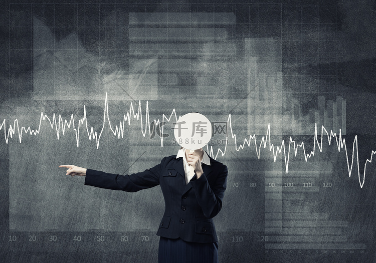 面目全非的女商人高清摄影大图 千库网