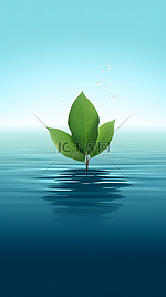 环保节水绿色自然背景