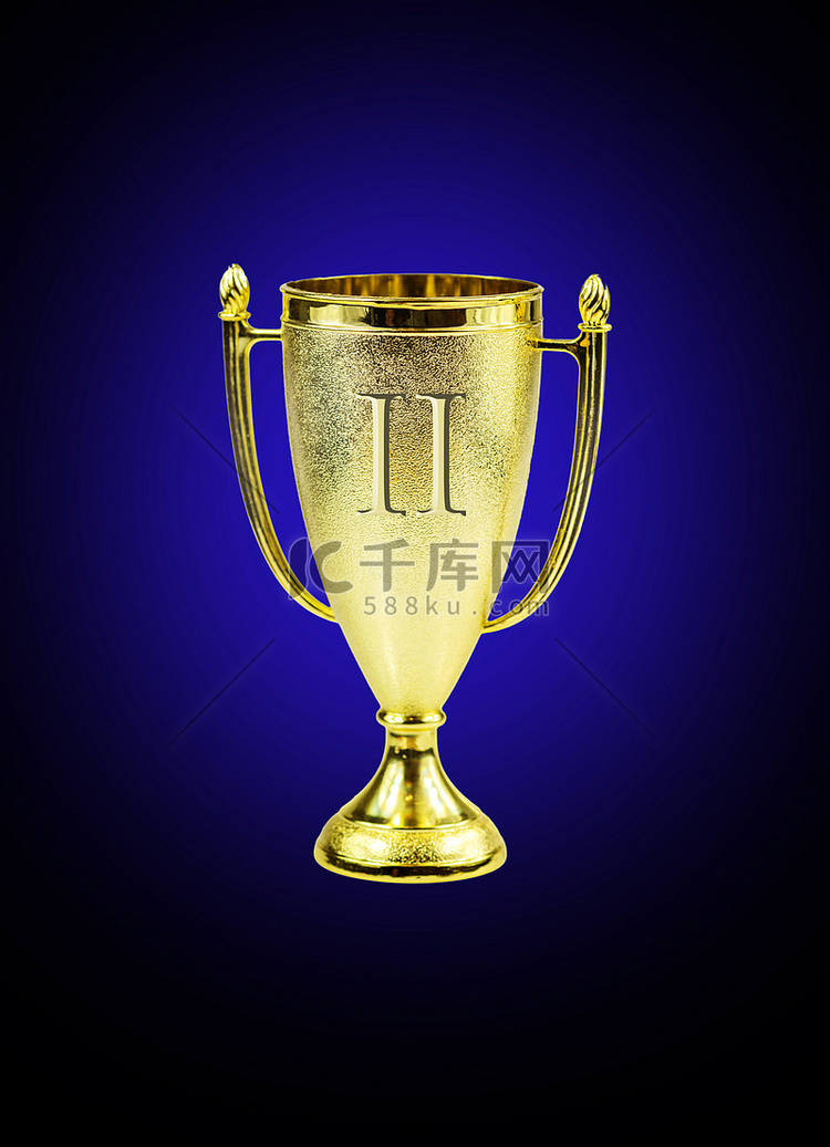 金色奖杯高清摄影大图-千库网