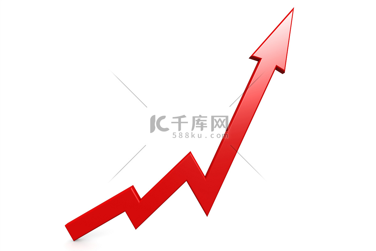红色箭头向上高清摄影大图-千库网