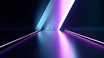 蓝色和紫色泄漏的光线抽象几何透明背景