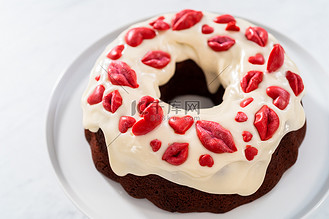 红金色蛋糕图片素材_红丝绒外滩蛋糕