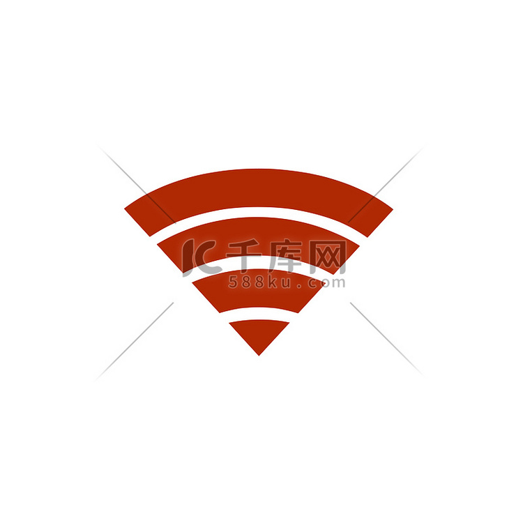 白色背景上的 Wi Fi 图标。社会联系，高清摄影大图-千库网