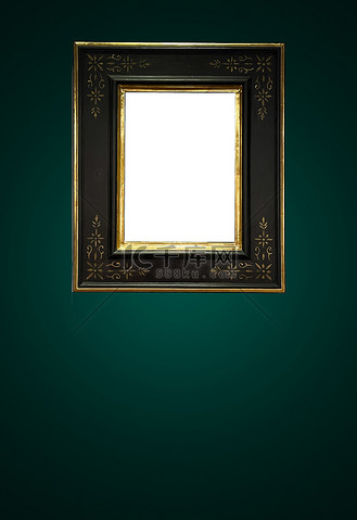 的古董艺术博览会画廊框架,空白模板,带有空白复制空间,用于模型设计