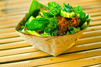 泰国菜咖喱鱼饼.