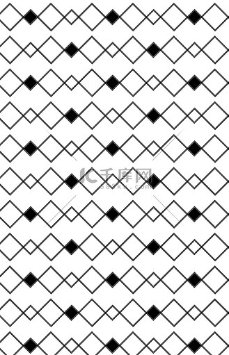 锯齿形图案,黑色和白色线条