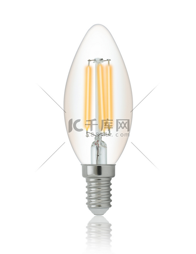 LED灯丝灯泡高清摄影大图-千库网