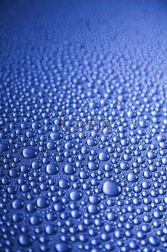 水滴背景,清新蓝色主题