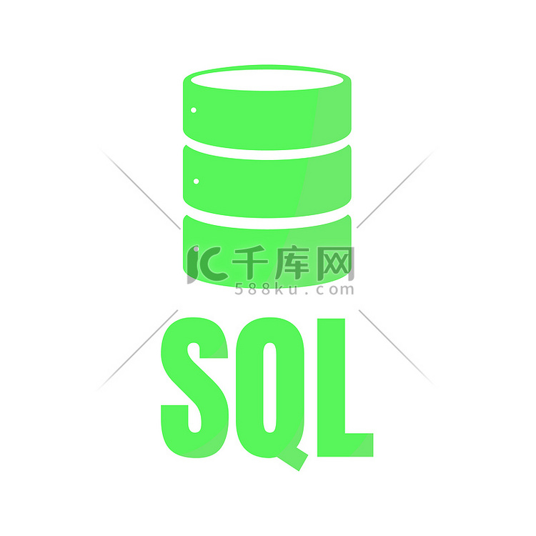 SQL 数据库图标徽标设计 UI 或 UX 应用程序高清摄影大图-千库网