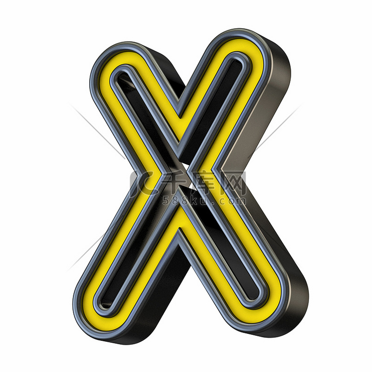  letter x 3d 