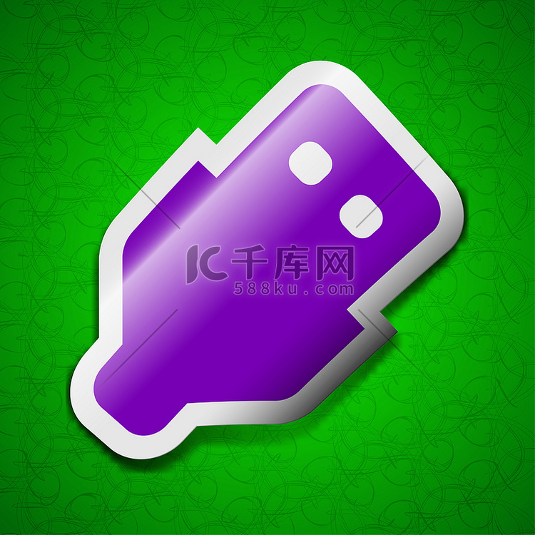 USB 图标标志。高清摄影大图-千库网