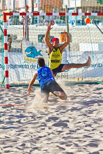 第十九届沙滩手球联赛 加的斯市 比赛