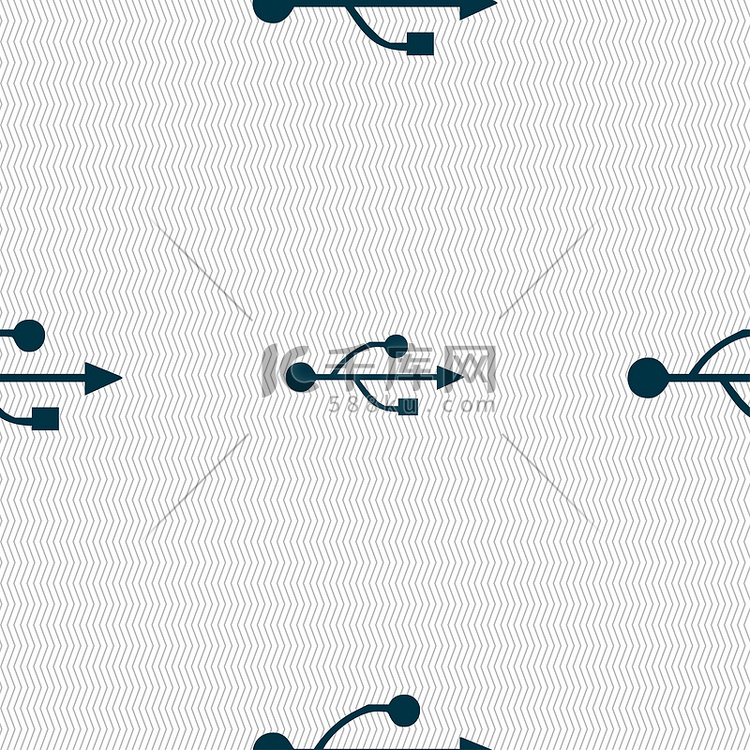 USB 图标标志。高清摄影大图-千库网