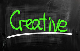 开拓业务图片素材_黑板上用粉笔手写的创意