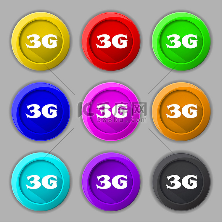 3G 标志图标。高清摄影大图-千库网