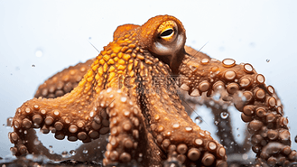 棕色章鱼的克苏鲁特写照片