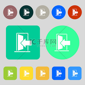 门icon摄影图片-门icon摄影作品-千库网