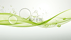 绿色生物分子胶体图片背景15